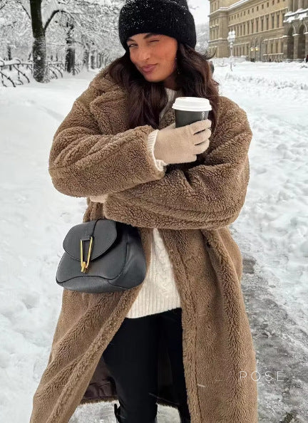 Athalia Double-Breasted Long Coat [4AEFC8J1]