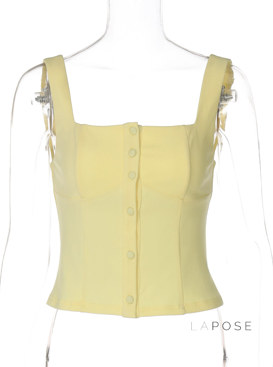 Aubri Buttoned Strap Vest [7NO5SL5H]