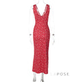 Aubrie Floral Backless Maxi Dress [0JDSLEZQ]