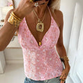 Aundrea Embellished Halter Camisole