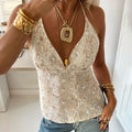 Aundrea Embellished Halter Camisole