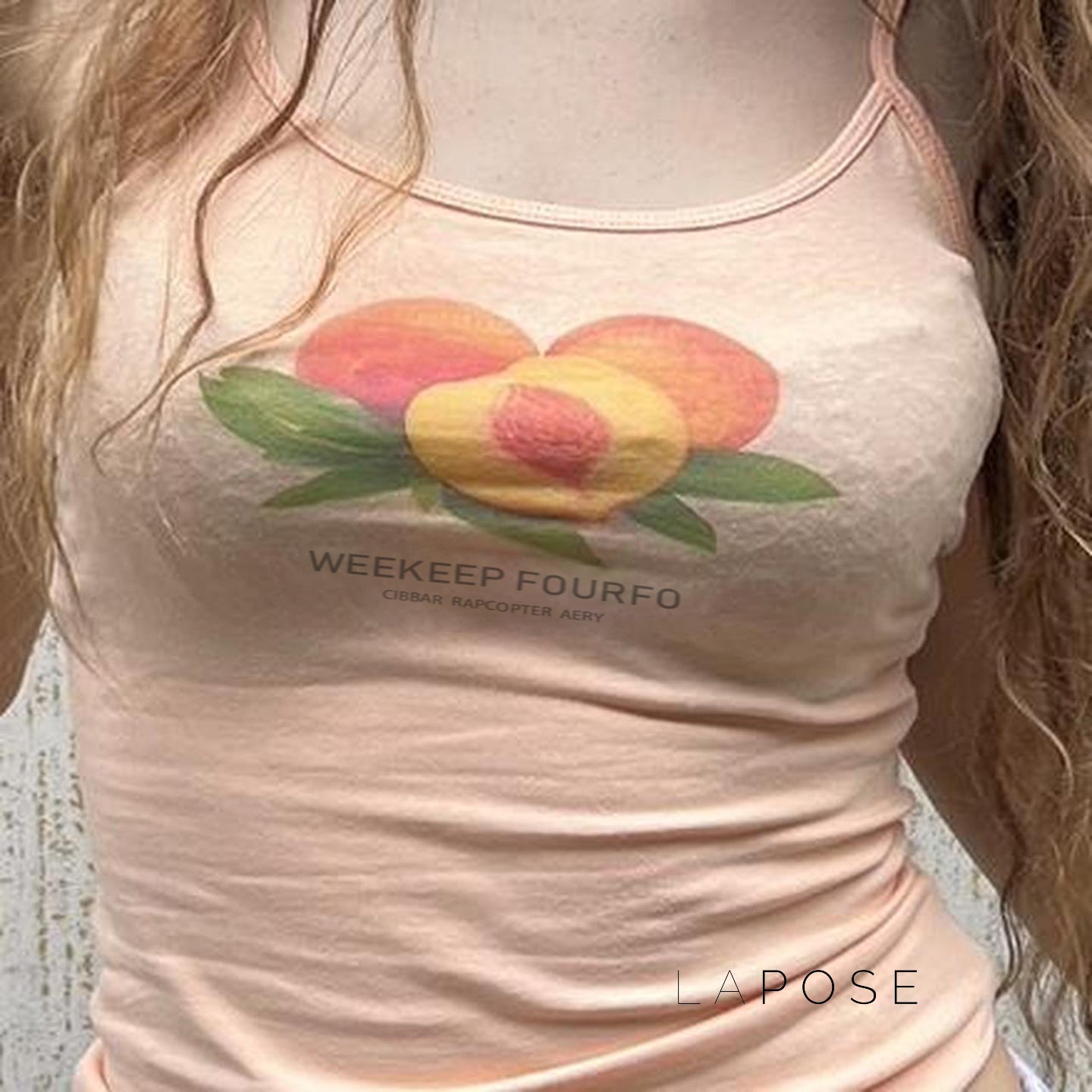 Avaleigh Knit Fruit Crop Top