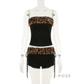 Avalon Leopard Ruched Short Set [32YK3BP6]