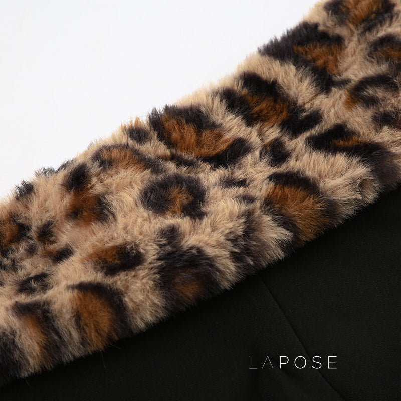 Avalon Leopard Ruched Short Set [4AYIXDPV]