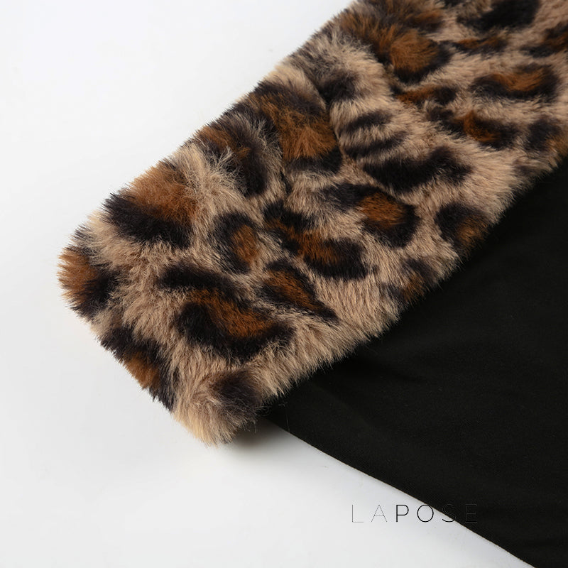 Avalon Leopard Ruched Short Set [32UVGO00]