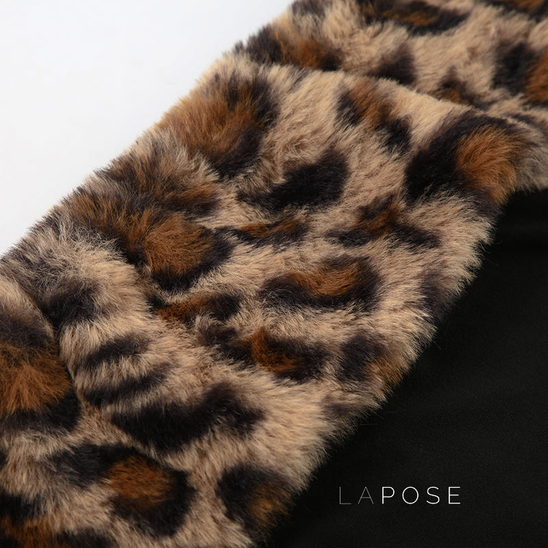 Avalon Leopard Ruched Short Set [G8DV33GY]