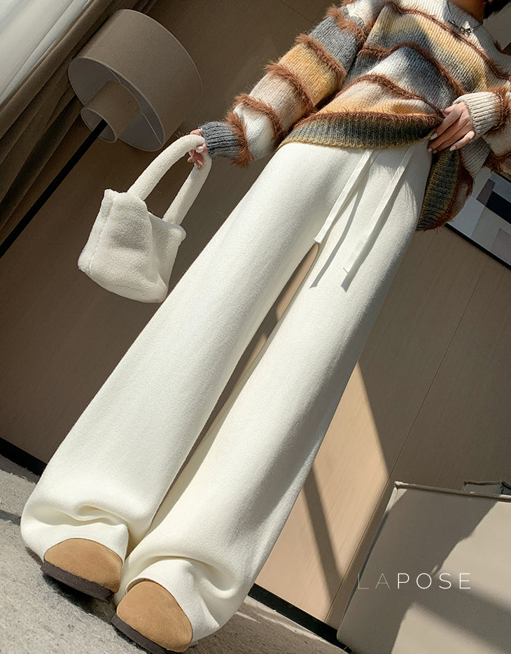 Avarie Cozy Wide-Leg Pants [GQ593IJC]