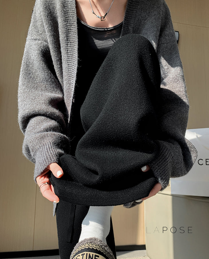 Avarie Cozy Wide-Leg Pants [OCXR70PZ]