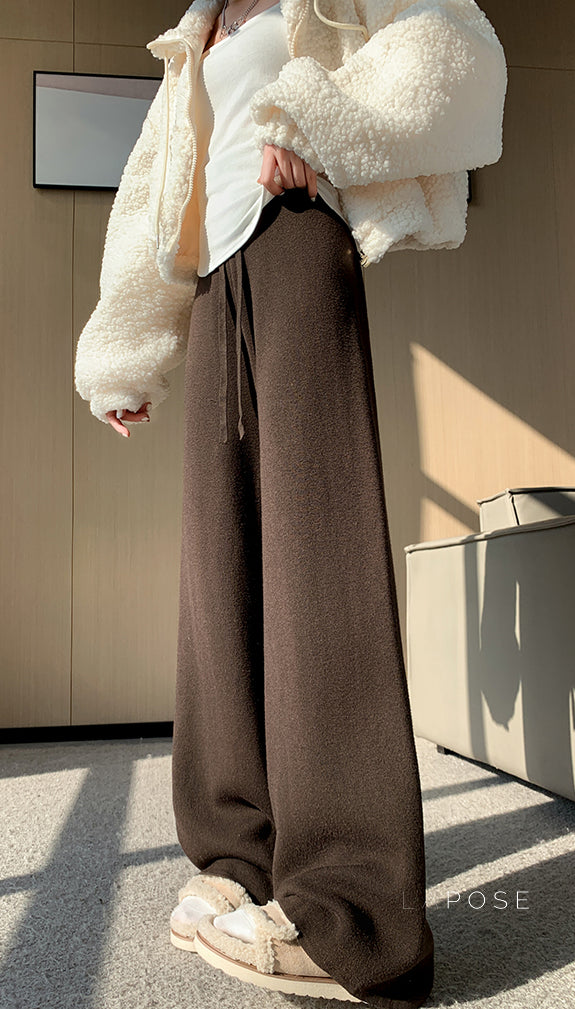 Avarie Cozy Wide-Leg Pants [H93WI9VB]