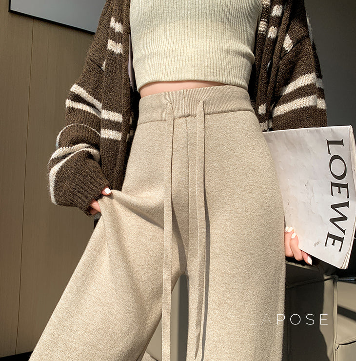 Avarie Cozy Wide-Leg Pants [OCGAATYS]
