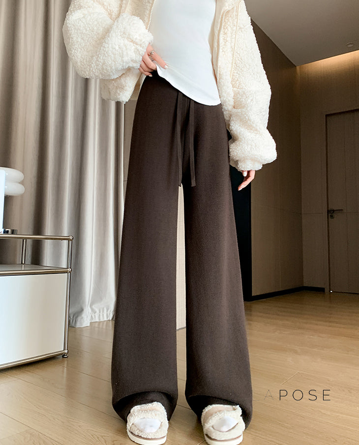 Avarie Cozy Wide-Leg Pants [JLRU3RVK]