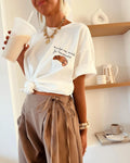 Avia Croissant Print Oversized T-Shirt