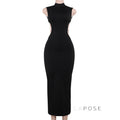 Aviva Backless Lace-Up Dress [XETR609M]