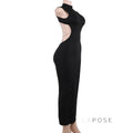 Aviva Backless Lace-Up Dress [DL0M14NQ]