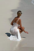 LaPose Avy Sheer Floral Maxi Dress