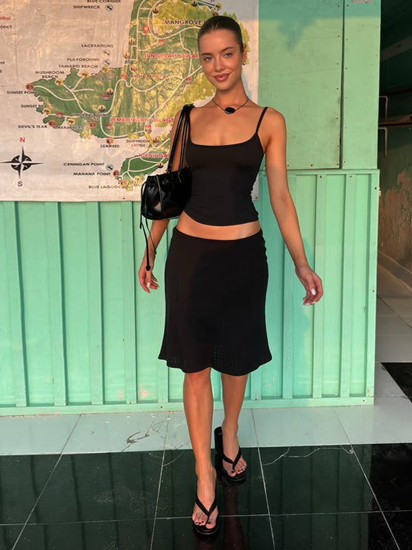 Ayaana Slim Camisole Skirt Set