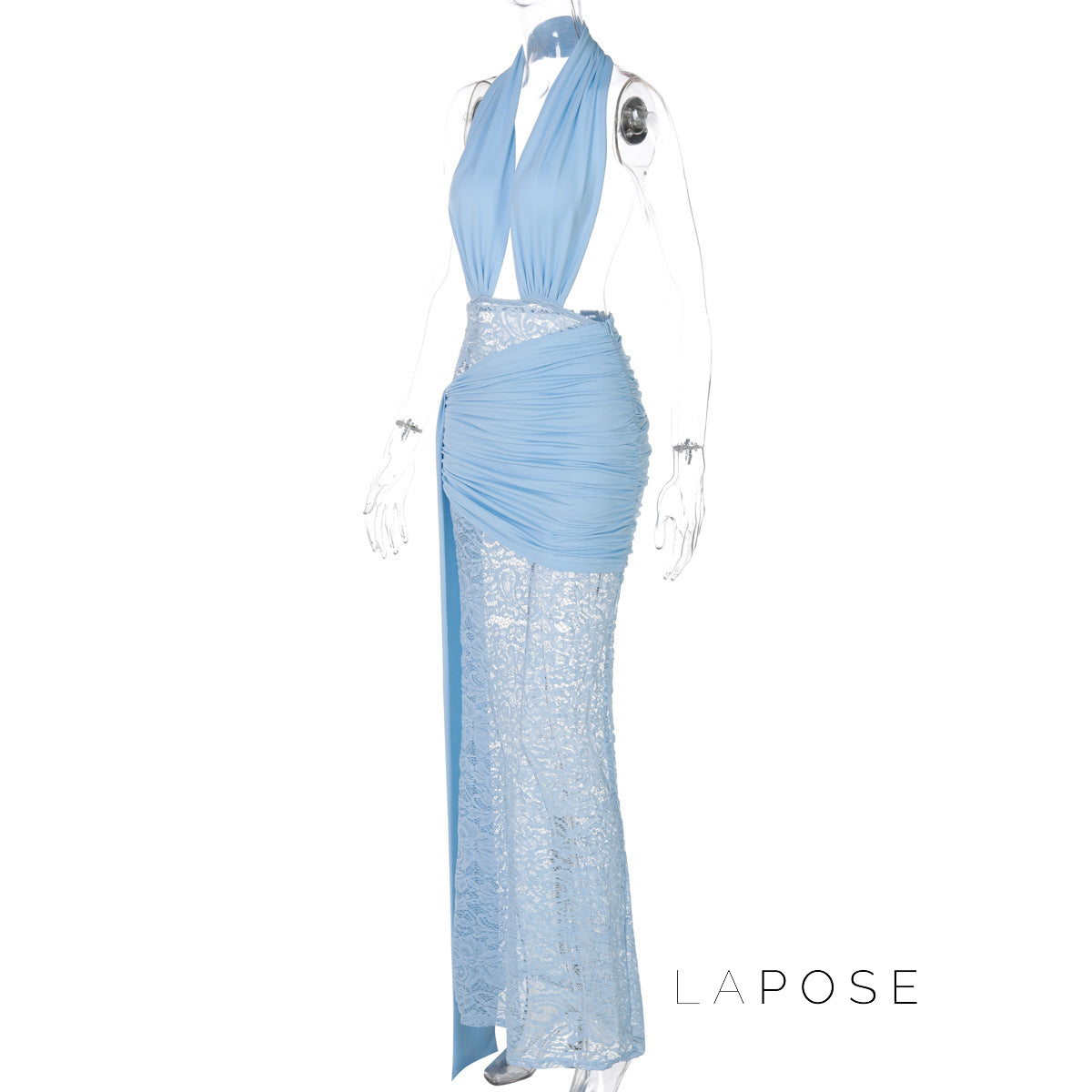 Ayana Lace Halter Maxi Dress [IYYHFZ7O]