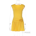Aylee Backless Pleated Mini Dress [WQSI4RAX]
