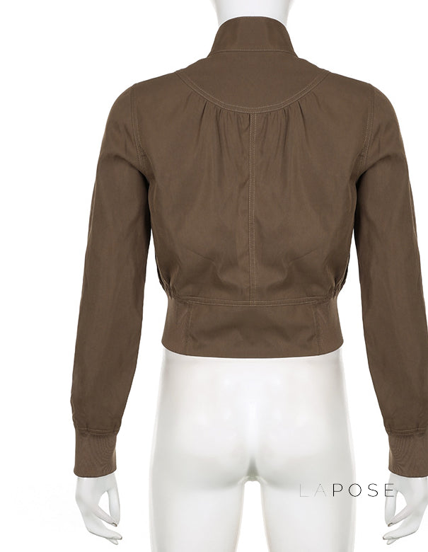 Ayleen Cropped Utility Jacket [9ODBXUCX]