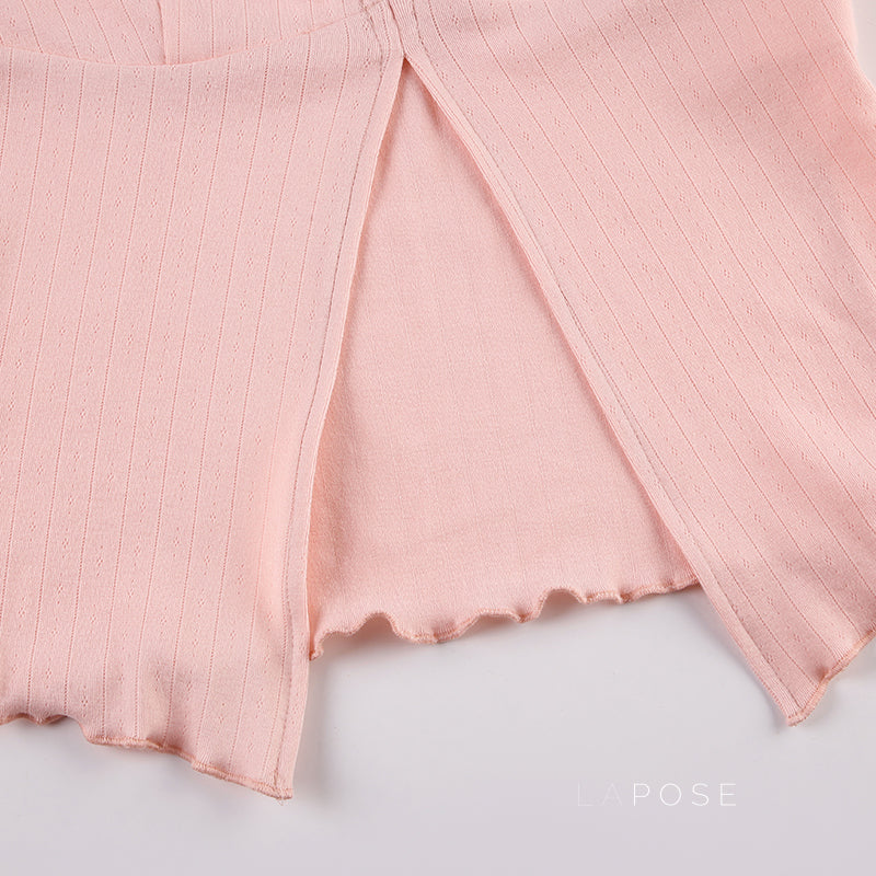 Ayleen Jacquard Bustier Knit Top