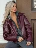 Ayven Oversized Faux Leather Jacket [AGX7O70M]