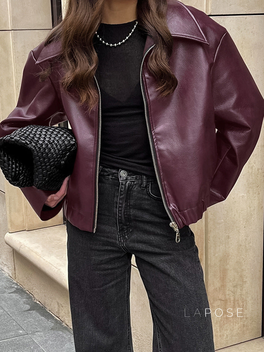 Ayven Oversized Faux Leather Jacket [RVEUSR9R]