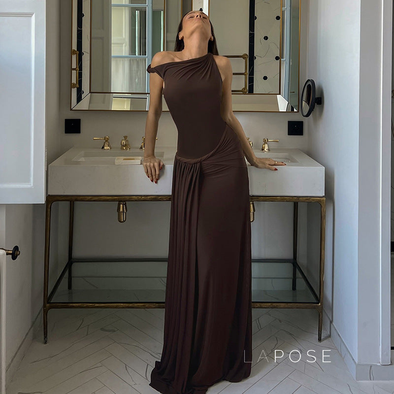 Azalia Twisted Draped Dress [ND8JEKBQ]