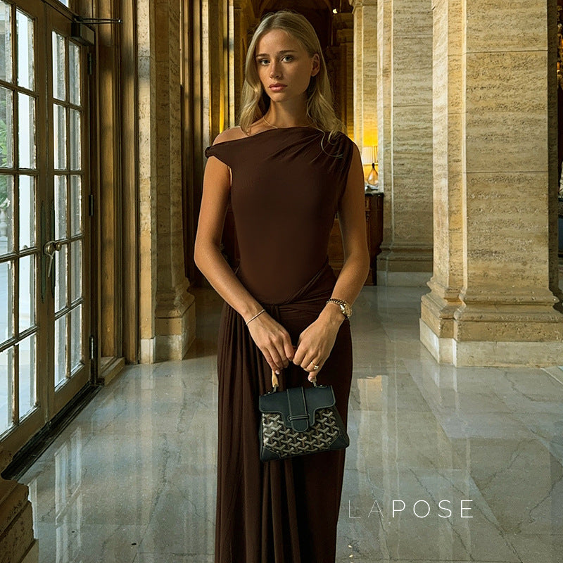 Azalia Twisted Draped Dress [7DYWOYT4]