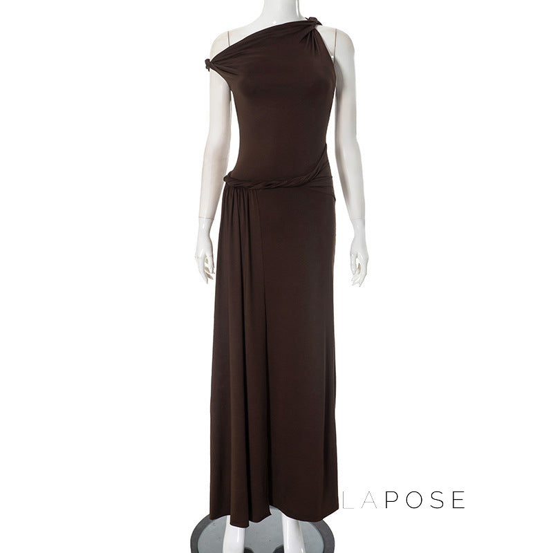 Azalia Twisted Draped Dress [6GMKQD67]