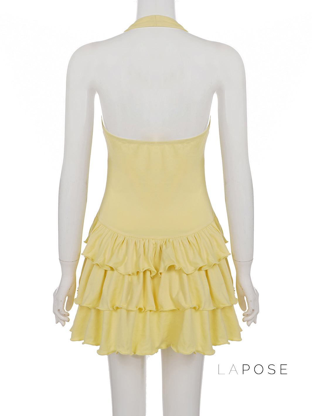 Aziya Halter Tiered Mini Dress [DQCYUJF5]