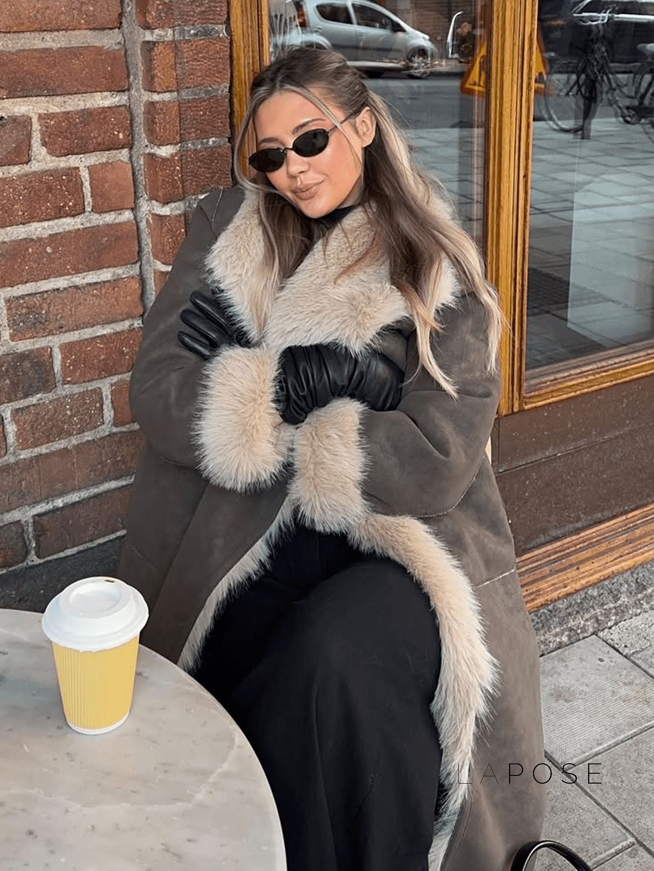 Azlyn Reversible Faux Fur Coat [Y46KTVWA]