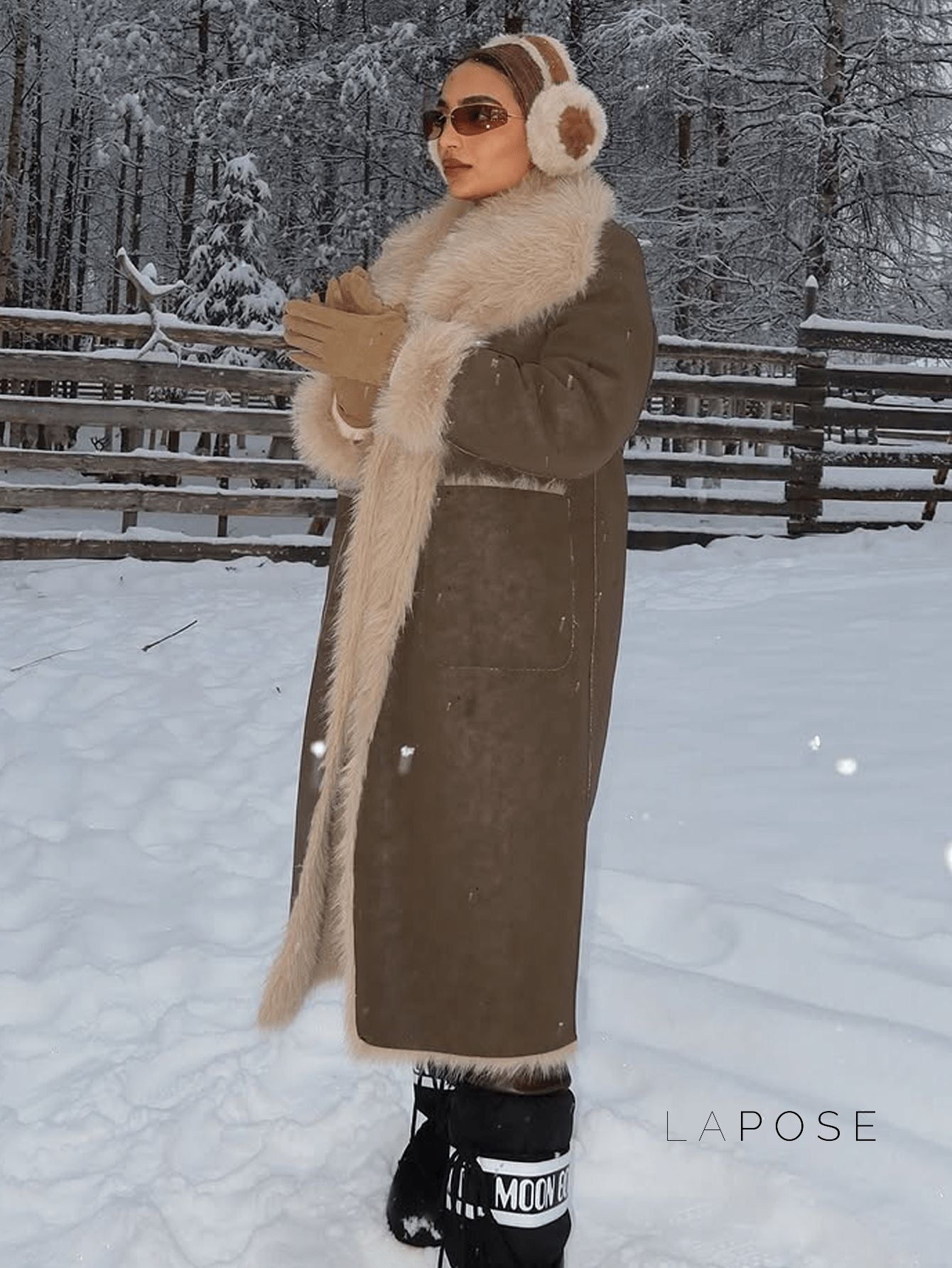 Azlyn Reversible Faux Fur Coat [PM4C4ITF]