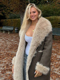 Azlyn Reversible Faux Fur Coat [W3ZFD4CJ]