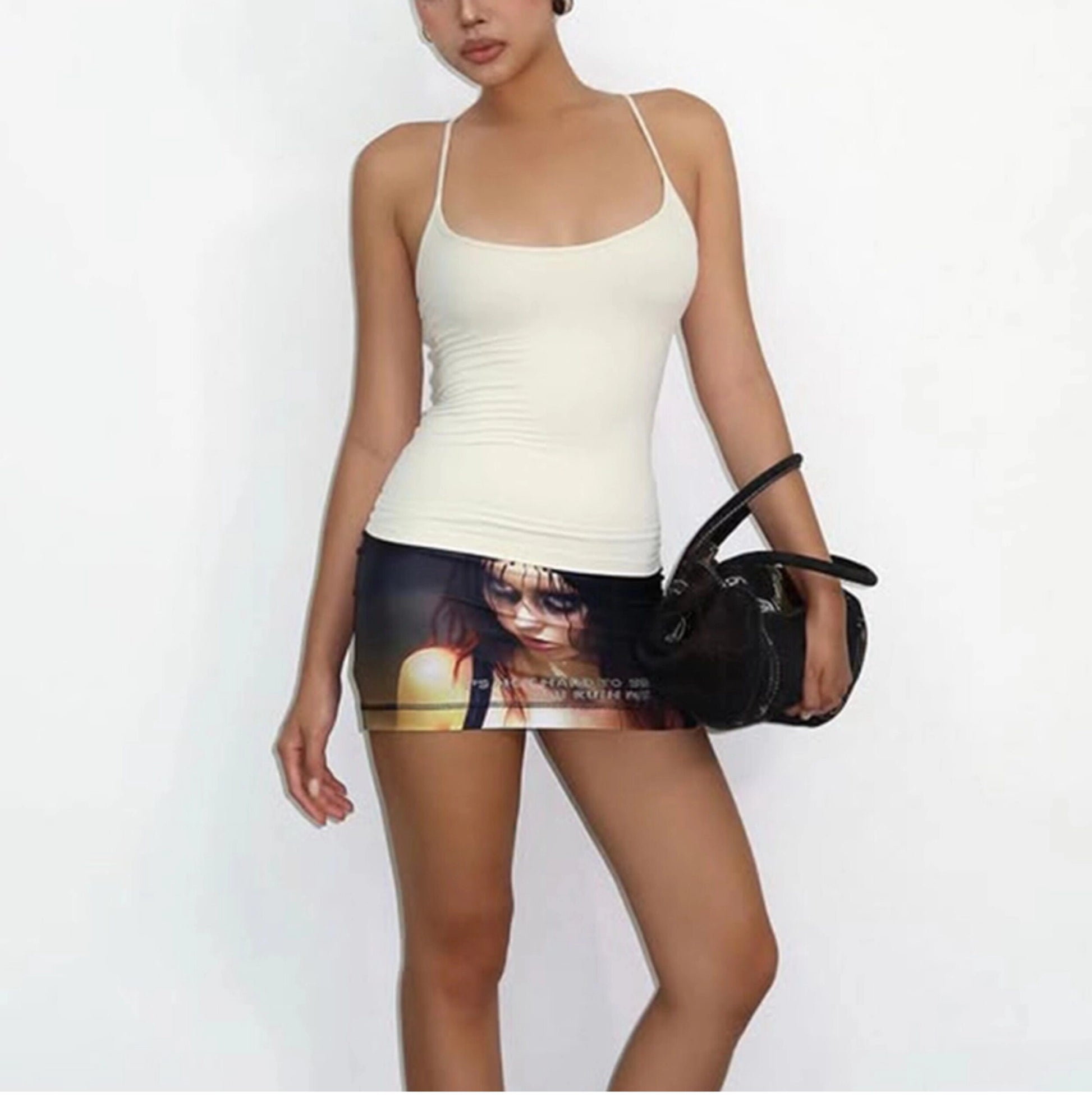 Backless U-Neck Camisole Top [A0DJ5JZF]