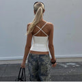 Backless U-Neck Camisole Top [TISED0KP]