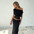 LaPose - Bayley One Shoulder Lace Top