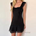 Bellamarie Ruffled Chiffon Mini Dress [VNSBV60M]