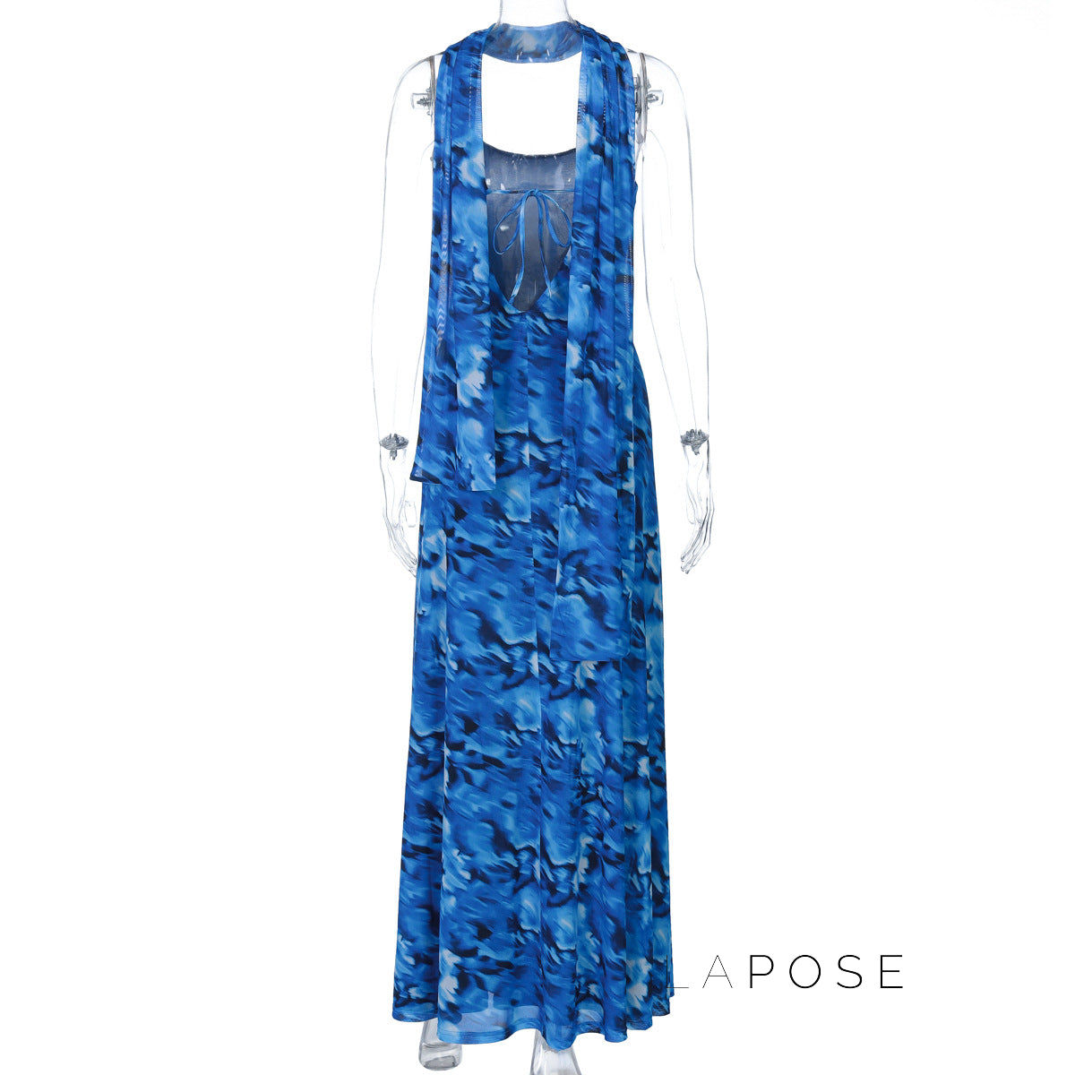Bennett Printed Backless Maxi Dress [XBIYIXCX]
