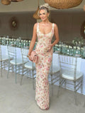 Bentlee Floral Backless Maxi Dress [77LDBIUO]