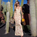 Bentlee Floral Backless Maxi Dress [3T0JSF14]