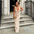 Bentlee Floral Backless Maxi Dress [A4OEUV30]