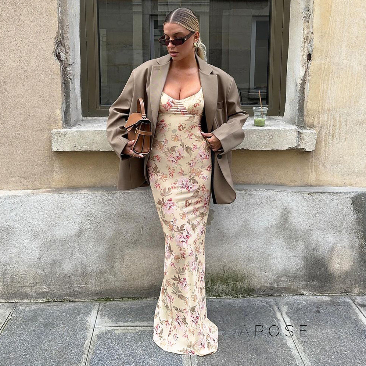 Bentlee Floral Backless Maxi Dress [VLOIQT09]