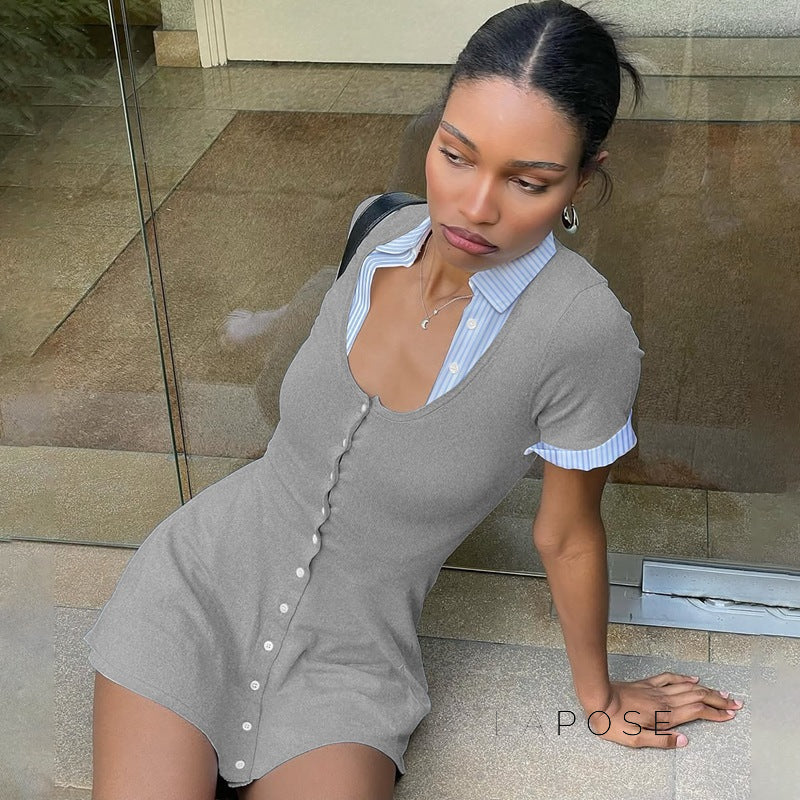 Bentleigh Contrast Polo Mini Dress [4TTZUFI8]