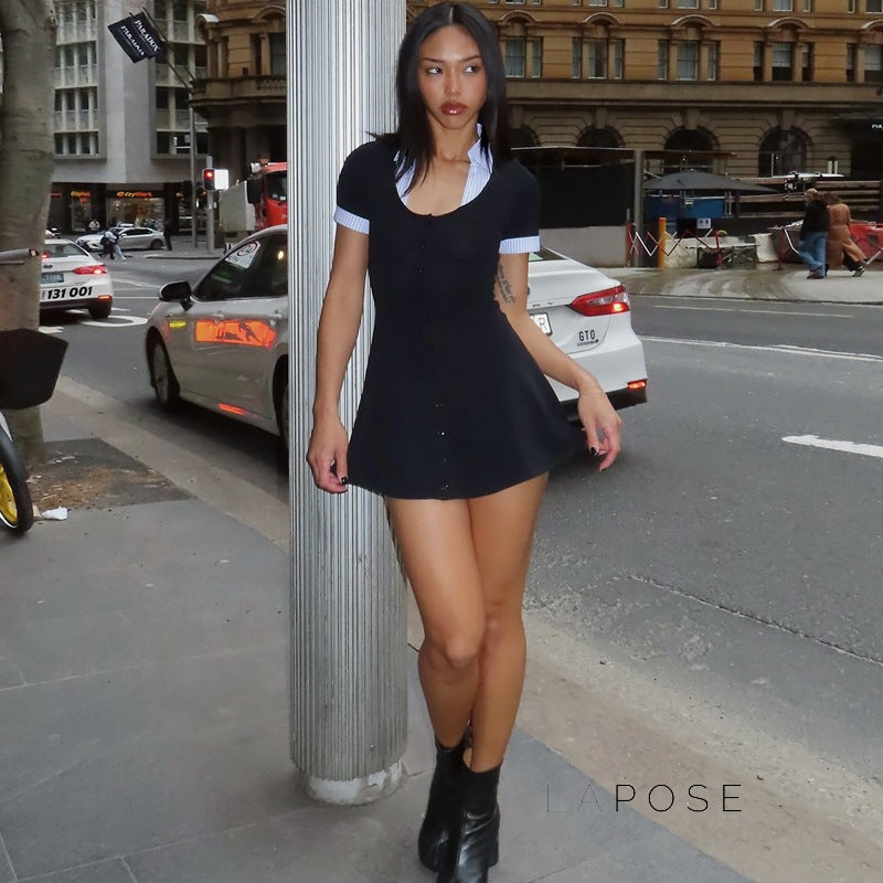 Bentleigh Contrast Polo Mini Dress [DAJJNM1J]