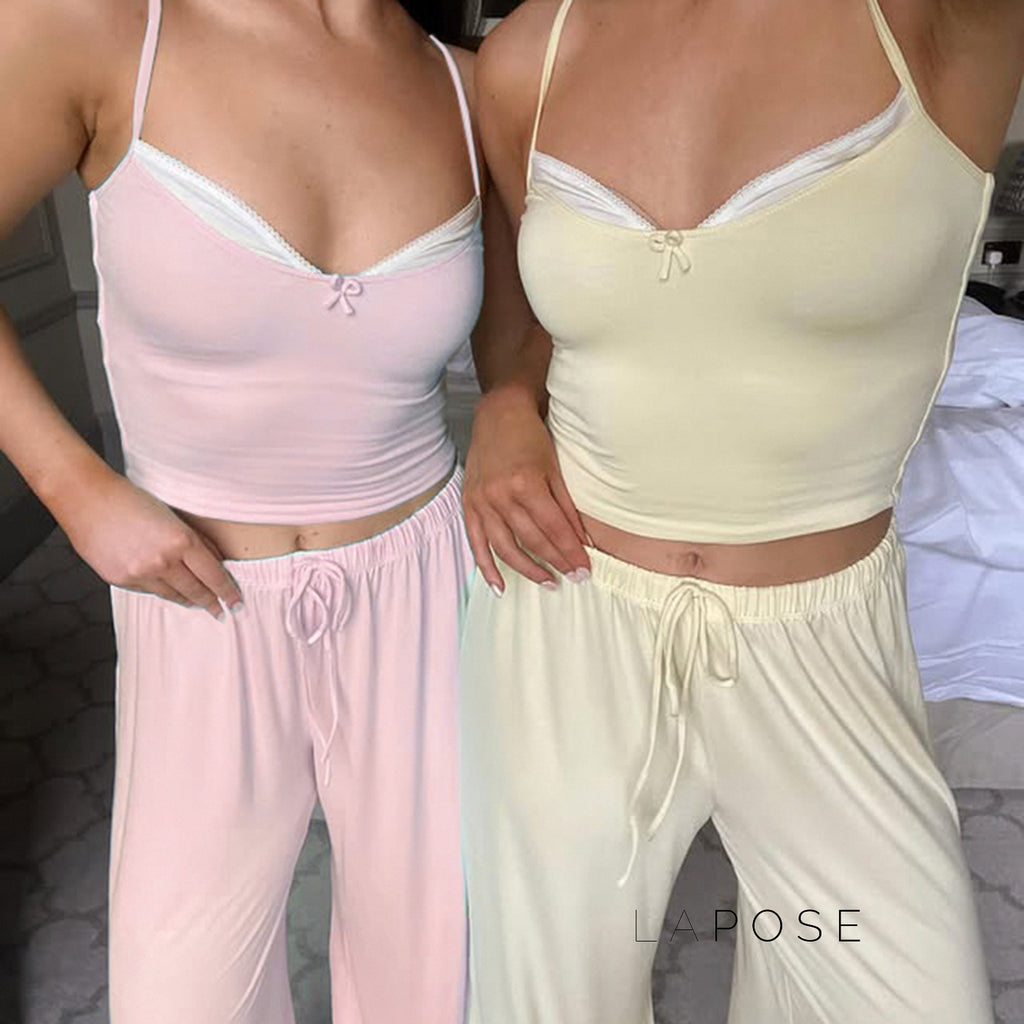 Berklee Spliced Camisole Lounge Set [XZW12WQW]
