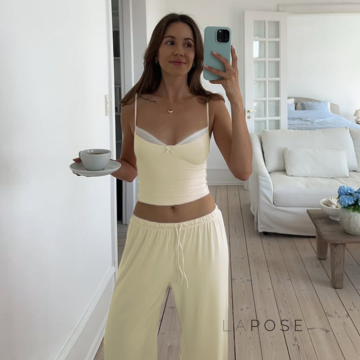 Berklee Spliced Camisole Lounge Set [8G2I64CP]
