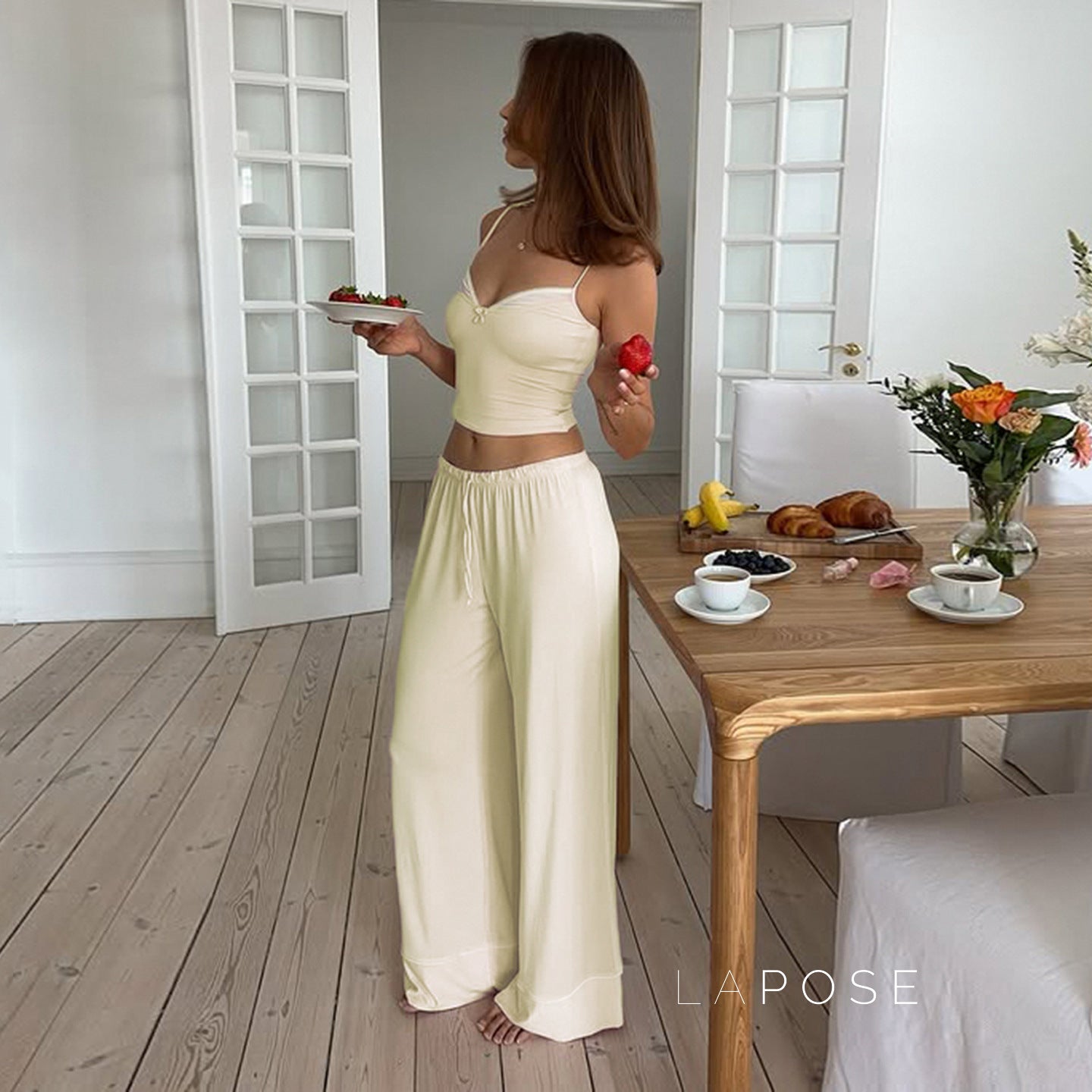 Berklee Spliced Camisole Lounge Set [840ZXSBX]