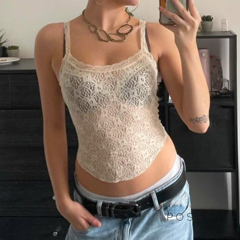Betsabe Sheer Lace Cami [O57HQPW7]