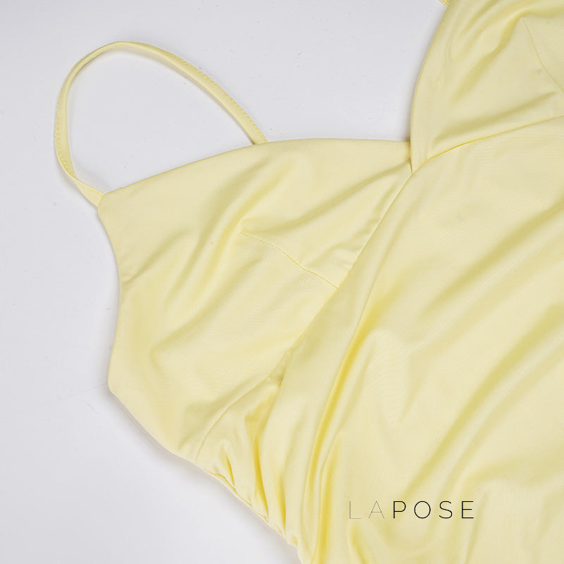Blakelee Pleated Strappy Mini Dress [6M2YZOSC]