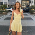 Blakelee Pleated Strappy Mini Dress [39GOVRV4]